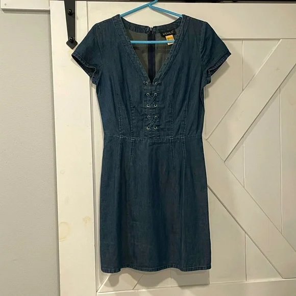 VENUS | Dresses | Venus Western Cowgirl Denim Dress Sz S | Poshmark